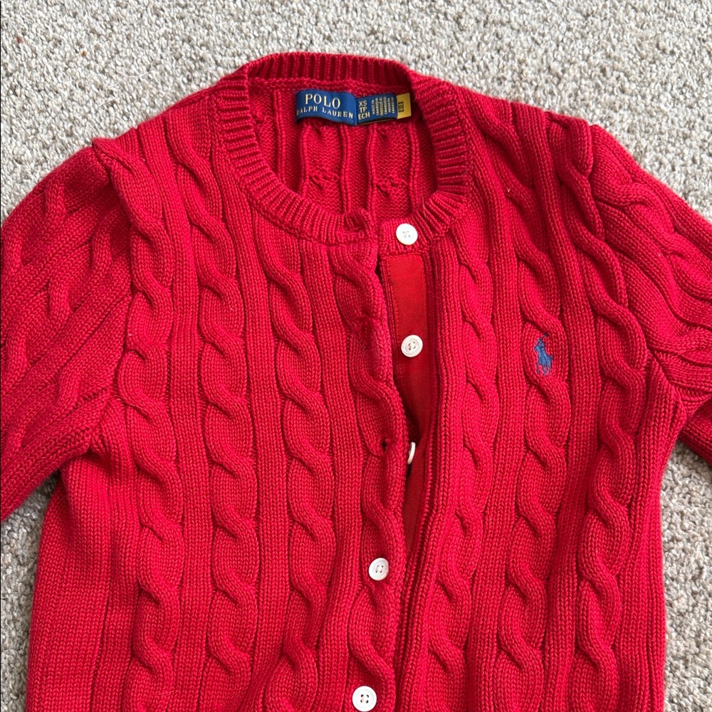 Ralph Lauren Vibrant Red Knit Sweater